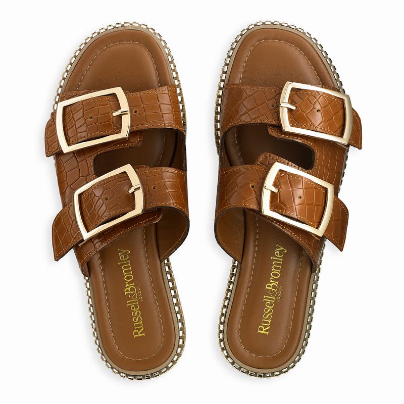 Russell And Bromley Gold Mine Ženske Sandale Smeđe | CGM4555UW