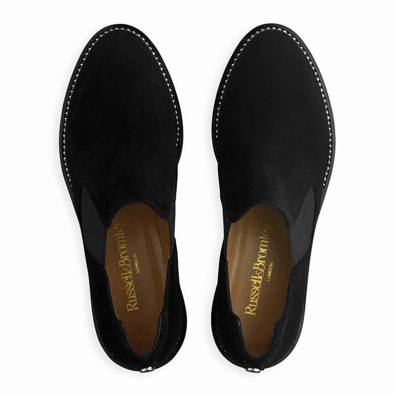 Russell And Bromley Grid Ženske Mokasinke Crne | NGU1947CU