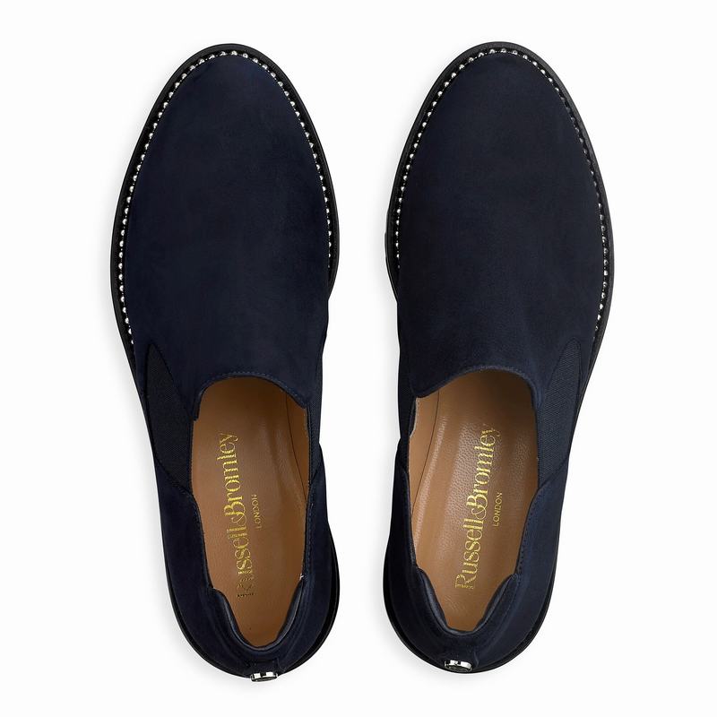Russell And Bromley Grid Ženske Mokasinke Plave | XSP3428BX
