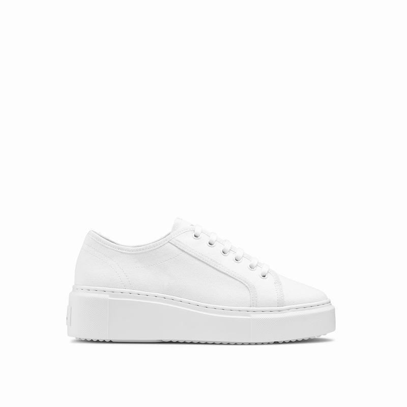 Russell And Bromley High Bar Ženske Tenisice s Platformom Bijele | YOW6129MJ
