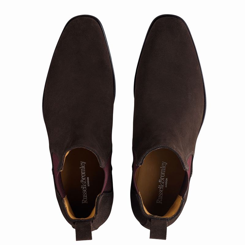 Russell And Bromley Jean Paul Muške Chelsea Čizme Smeđe | CEG2984BN