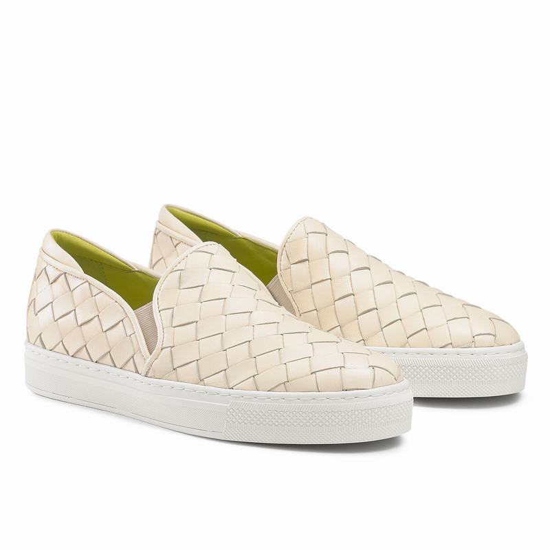 Russell And Bromley Jenna Ženske Slip On Tenisice Krem Bijele | KPS4879ZV