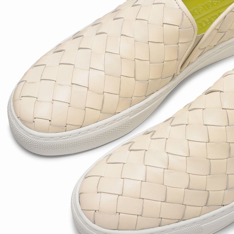Russell And Bromley Jenna Ženske Slip On Tenisice Krem Bijele | KPS4879ZV