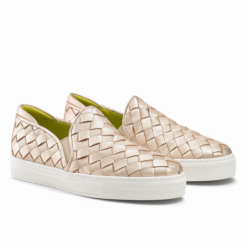 Russell And Bromley Jenna Ženske Slip On Tenisice Metalne | RSO5250EI