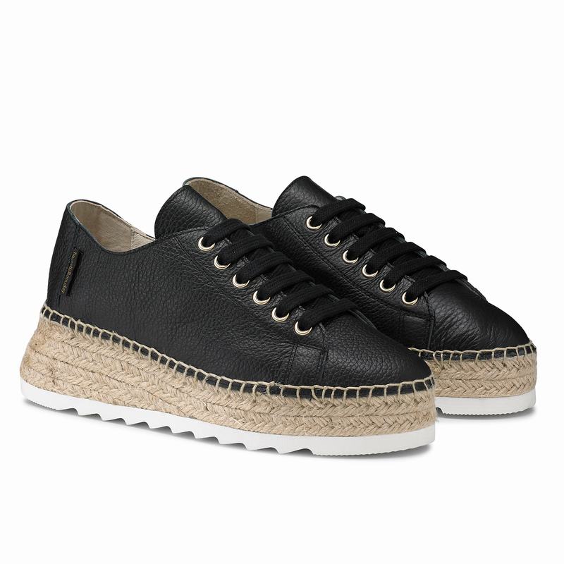 Russell And Bromley Kick Back Ženske Espadrile Crne | SKV2031PU