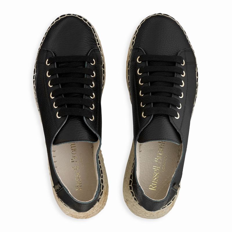 Russell And Bromley Kick Back Ženske Espadrile Crne | SKV2031PU