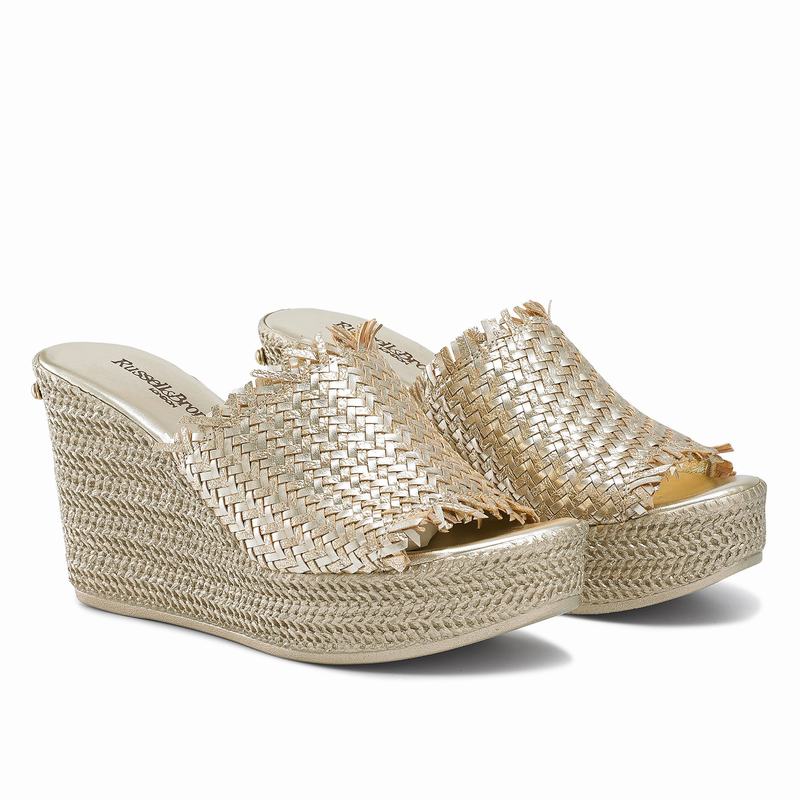 Russell And Bromley Libertine Ženske Sandale na Klin Metalne | RRE842OD