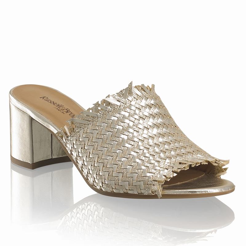 Russell And Bromley Libertymid Ženske Sandale na Klin Zlatne | CFE2595PH