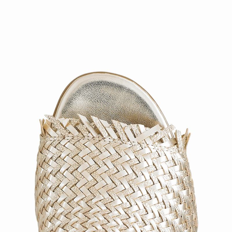 Russell And Bromley Libertymid Ženske Sandale na Klin Zlatne | CFE2595PH