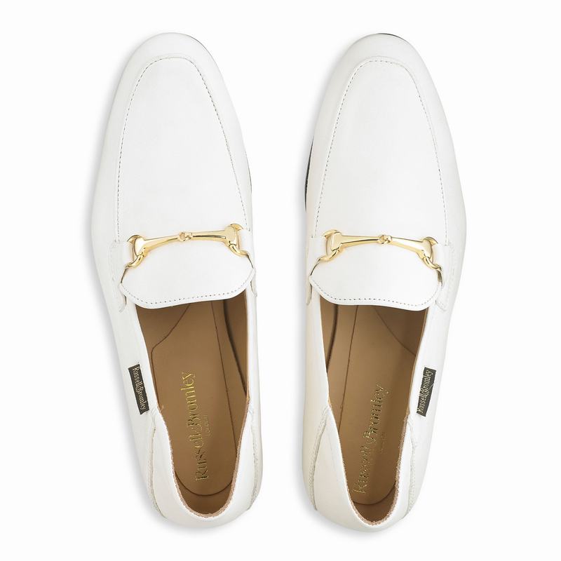 Russell And Bromley Loafer M Muške Mokasinke Bijele | XIW772BG