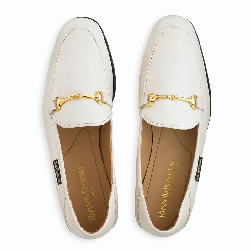 Russell And Bromley Loafer Ženske Mokasinke Bijele | BIS1529DK