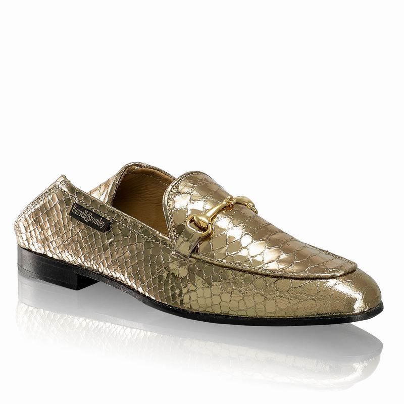 Russell And Bromley Loafer Ženske Mokasinke Metalne | SKT1338DQ