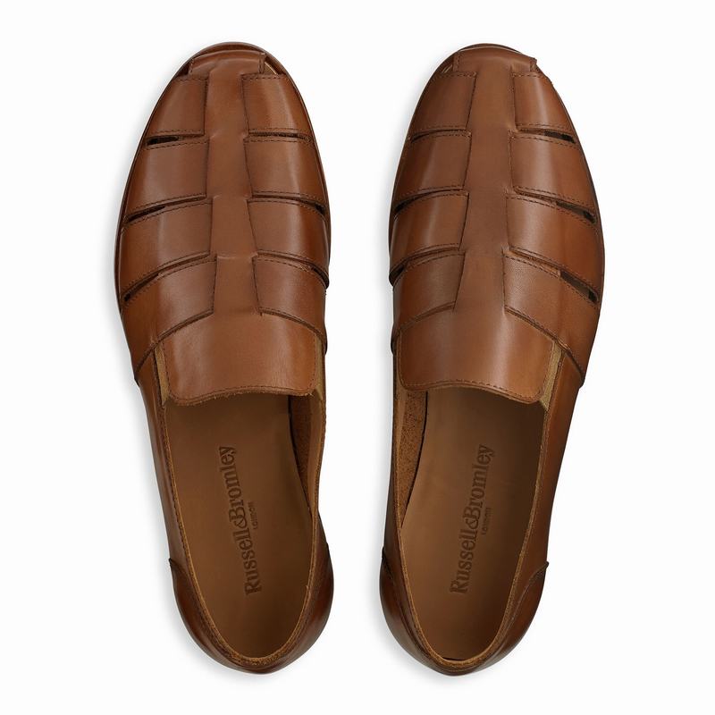 Russell And Bromley Mariner Muške Slip On Cipele Smeđe | UCL3148UB
