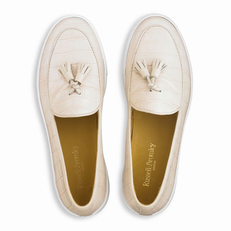 Russell And Bromley Moc Up Ženske Slip On Tenisice Smeđe | ZUQ2678IY