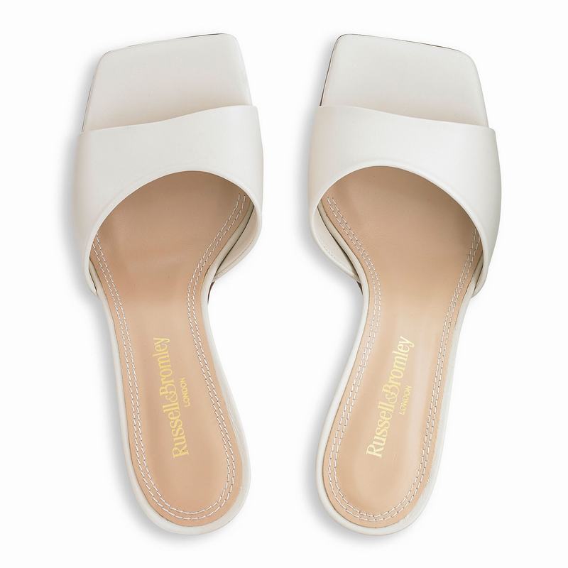 Russell And Bromley Mojito Ženske Sandale Na Petu Krem Bijele | MOP8856XL