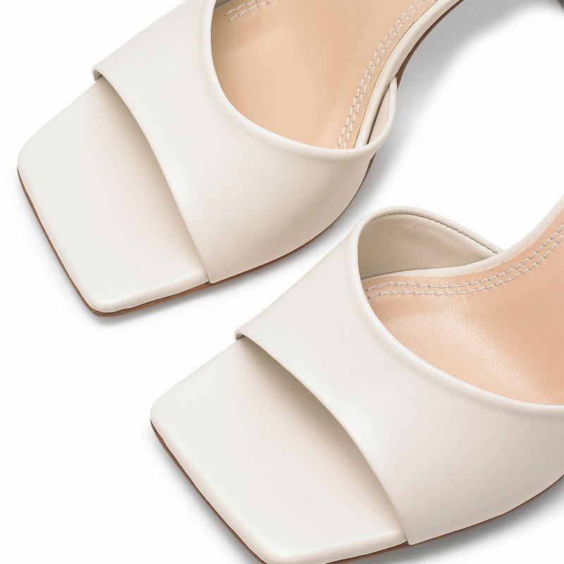 Russell And Bromley Mojito Ženske Sandale Na Petu Krem Bijele | MOP8856XL