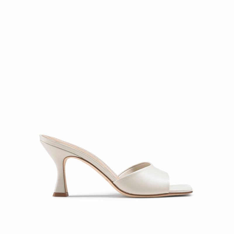 Russell And Bromley Mojito Ženske Sandale Na Petu Krem Bijele | MOP8856XL