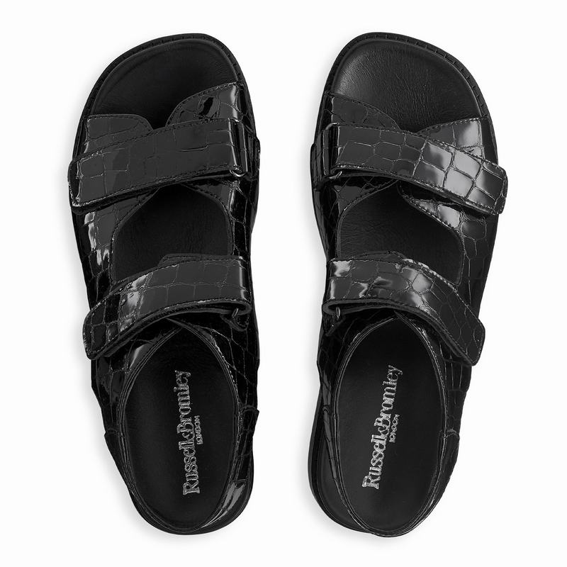 Russell And Bromley Nice Ženske Sandale na Klin Crne | EEV3531CL