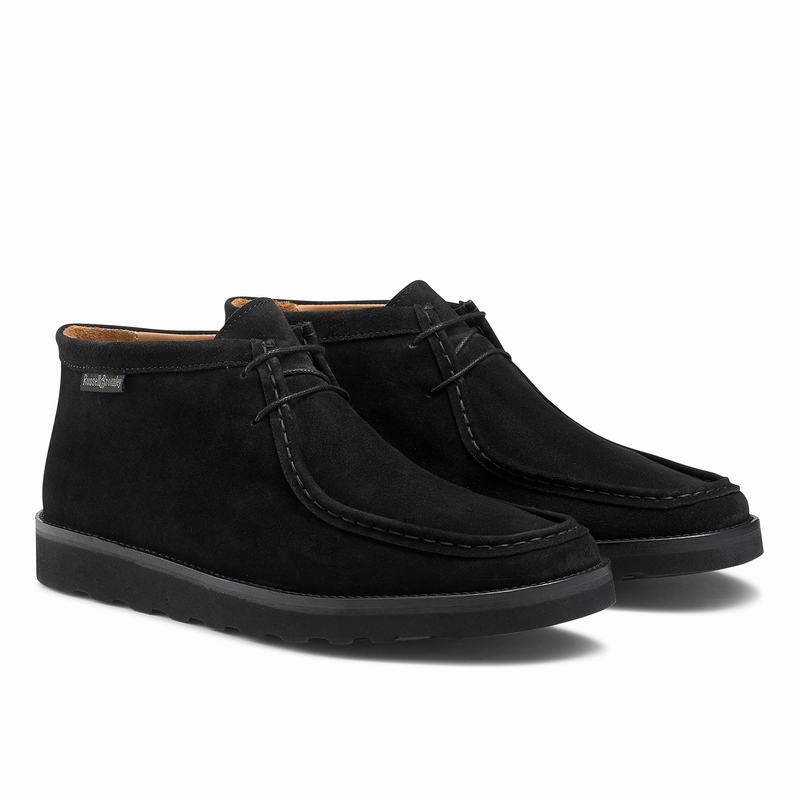 Russell And Bromley Ontario Hi Muške Cipele S Vezanjem Crne | UKT9894DI