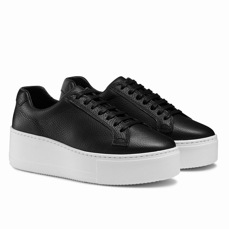 Russell And Bromley Park Life Ženske Tenisice s Platformom Crne | SPW4376ZO
