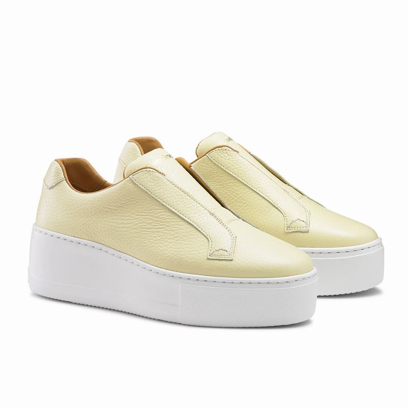 Russell And Bromley Park Up Ženske Tenisice s Platformom Žute | MZZ3424FC