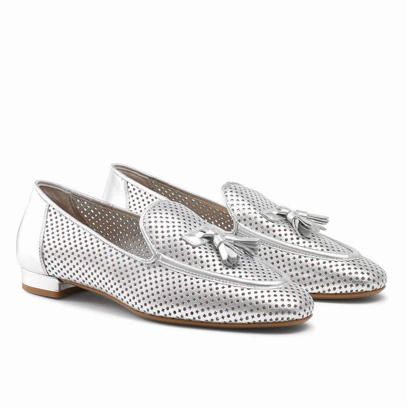 Russell And Bromley Perfect Ženske Mokasinke Metalne | CAF2933HB