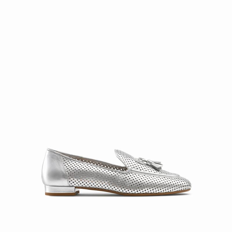 Russell And Bromley Perfect Ženske Mokasinke Metalne | CAF2933HB