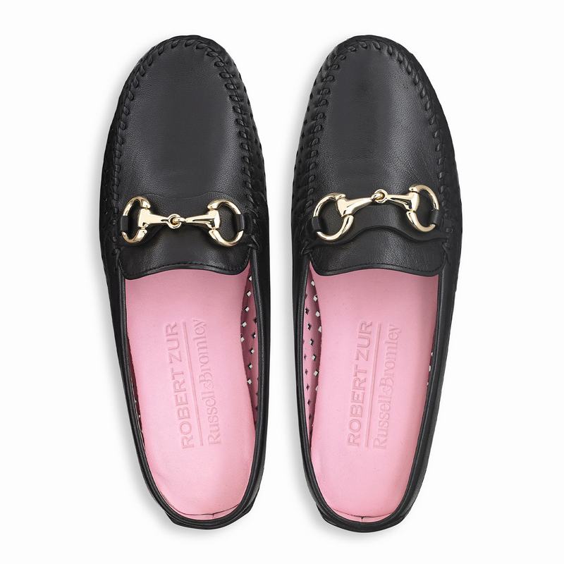 Russell And Bromley Perlamule Ženske Cipele za Vozače Crne | HKU545JU