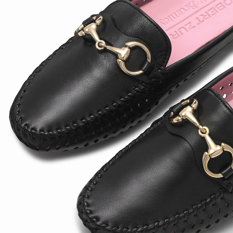 Russell And Bromley Perlamule Ženske Cipele za Vozače Crne | HKU545JU