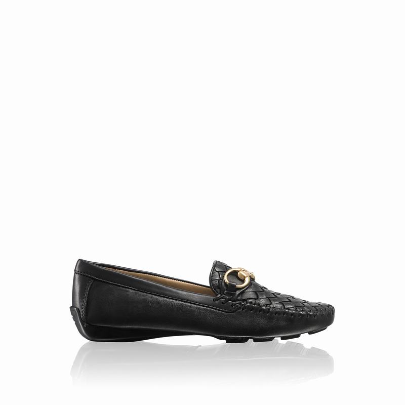 Russell And Bromley Perlata Ženske Cipele za Vozače Crne | HCB5325MI