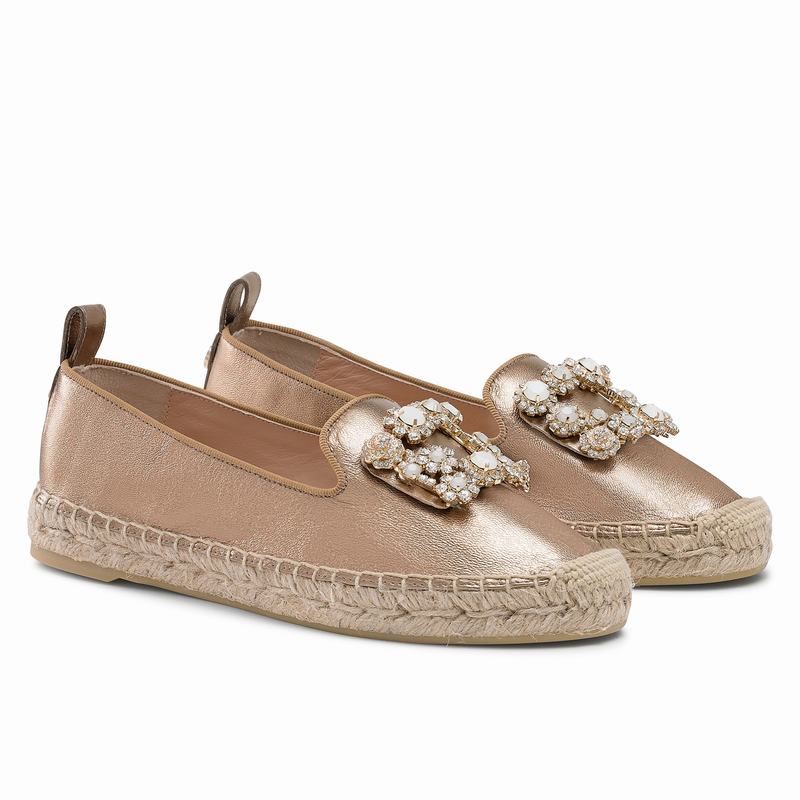 Russell And Bromley Pocketfull Ženske Espadrile Metalne | NRK817LR