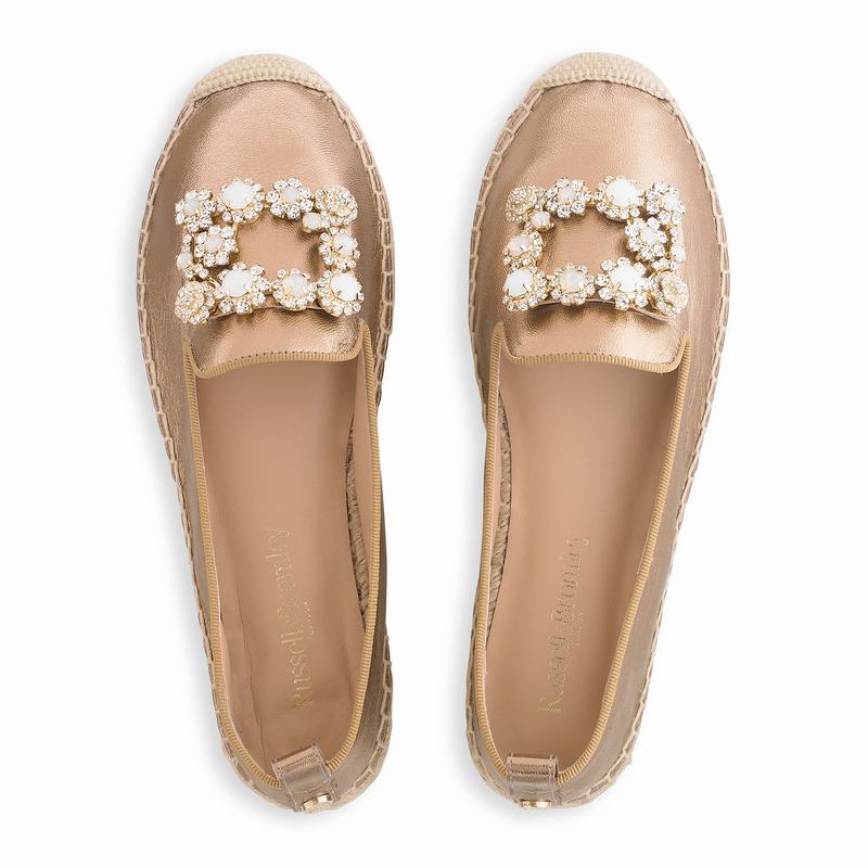 Russell And Bromley Pocketfull Ženske Espadrile Metalne | NRK817LR