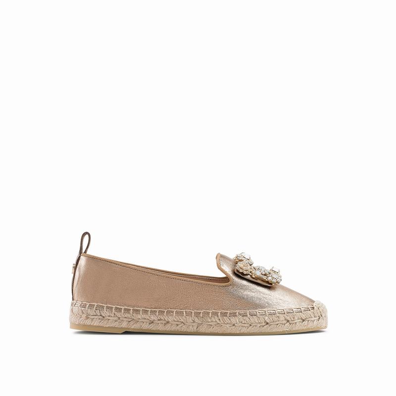 Russell And Bromley Pocketfull Ženske Espadrile Metalne | NRK817LR