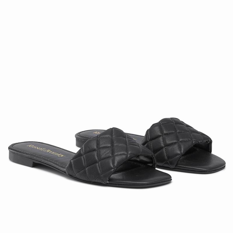 Russell And Bromley Quiltmule Ženske Mules Crne | LBQ1830ZM