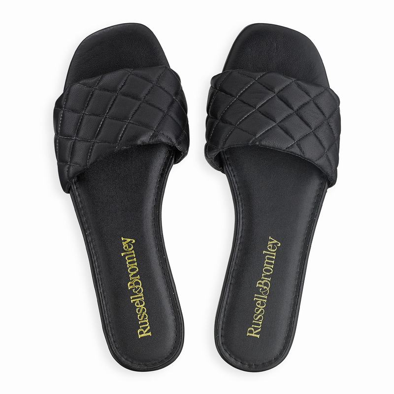 Russell And Bromley Quiltmule Ženske Mules Crne | LBQ1830ZM