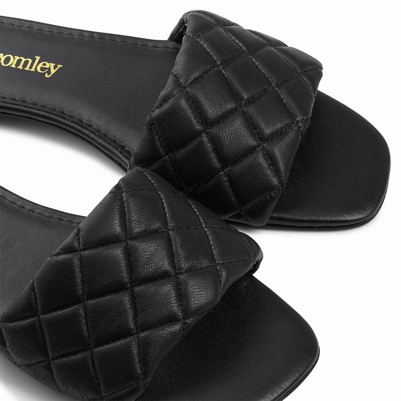 Russell And Bromley Quiltmule Ženske Mules Crne | LBQ1830ZM