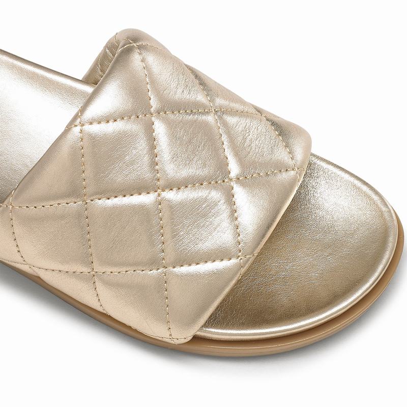 Russell And Bromley Quiltsoft Ženske Mules Metalne | KQC7014GZ