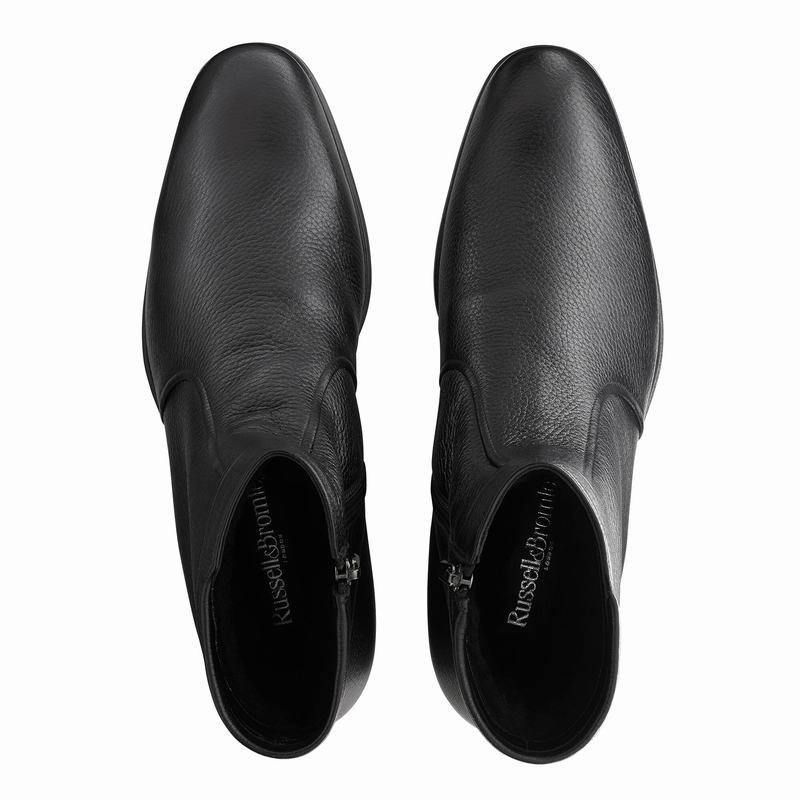 Russell And Bromley Reheat Muške Chelsea Čizme Crne | TYE7877HQ