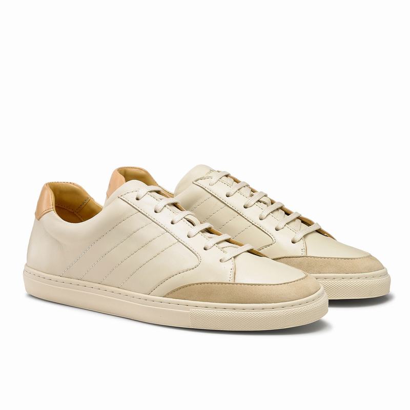 Russell And Bromley Retrospect Muške Niske Tenisice Krem Bijele | ICD8178HV
