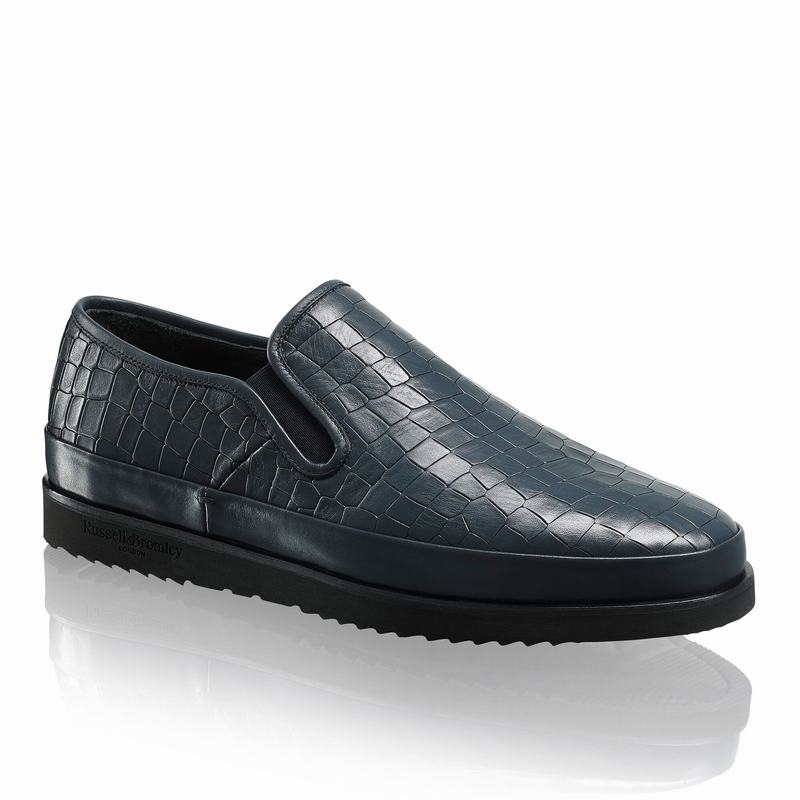 Russell And Bromley Sanmarino Muške Slip On Cipele Plave | HYI2833KV