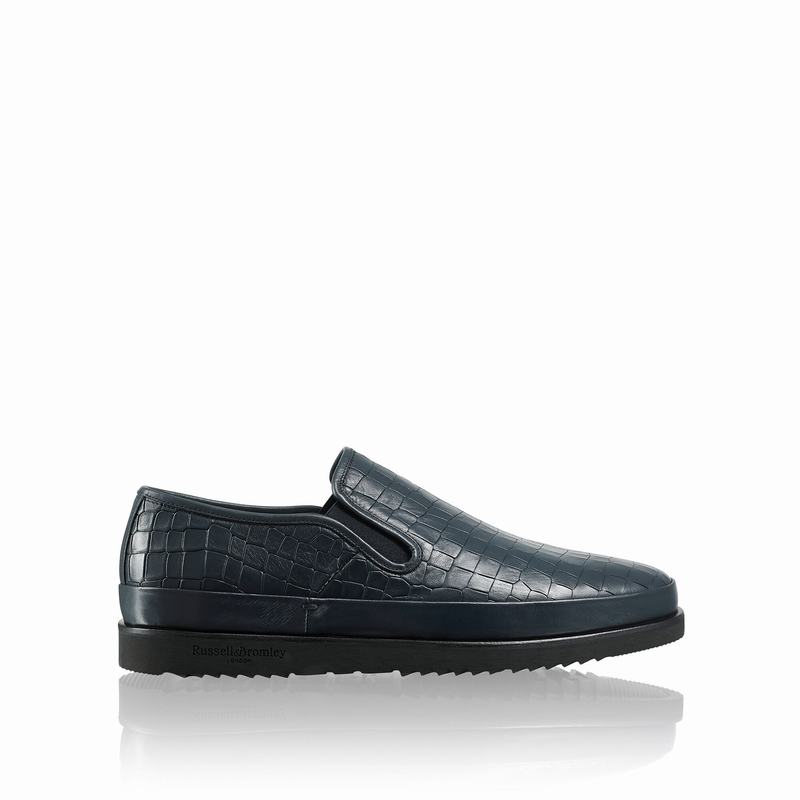 Russell And Bromley Sanmarino Muške Slip On Cipele Plave | HYI2833KV