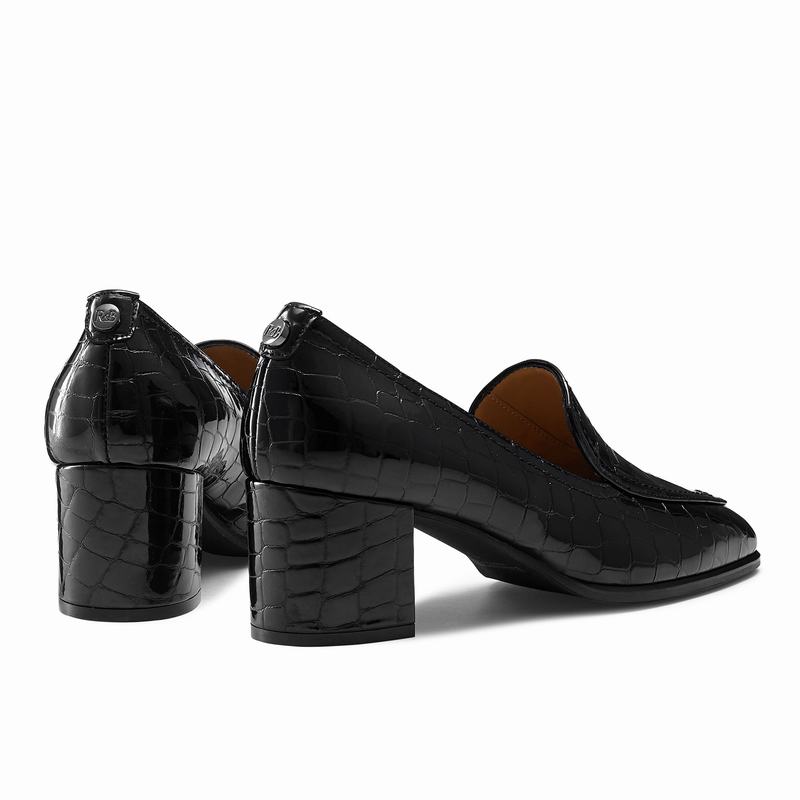 Russell And Bromley Smokey Ženske Papuče Crne | CKL256EC