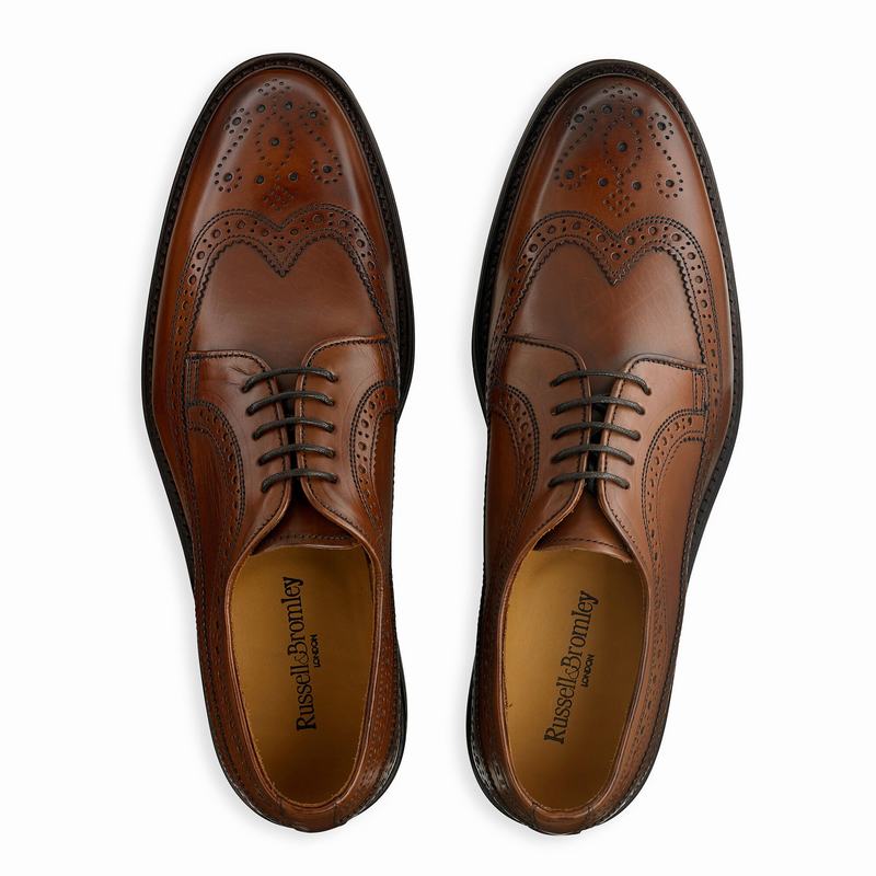 Russell And Bromley Southport Muške Derby Cipele Smeđe | RXI912BC