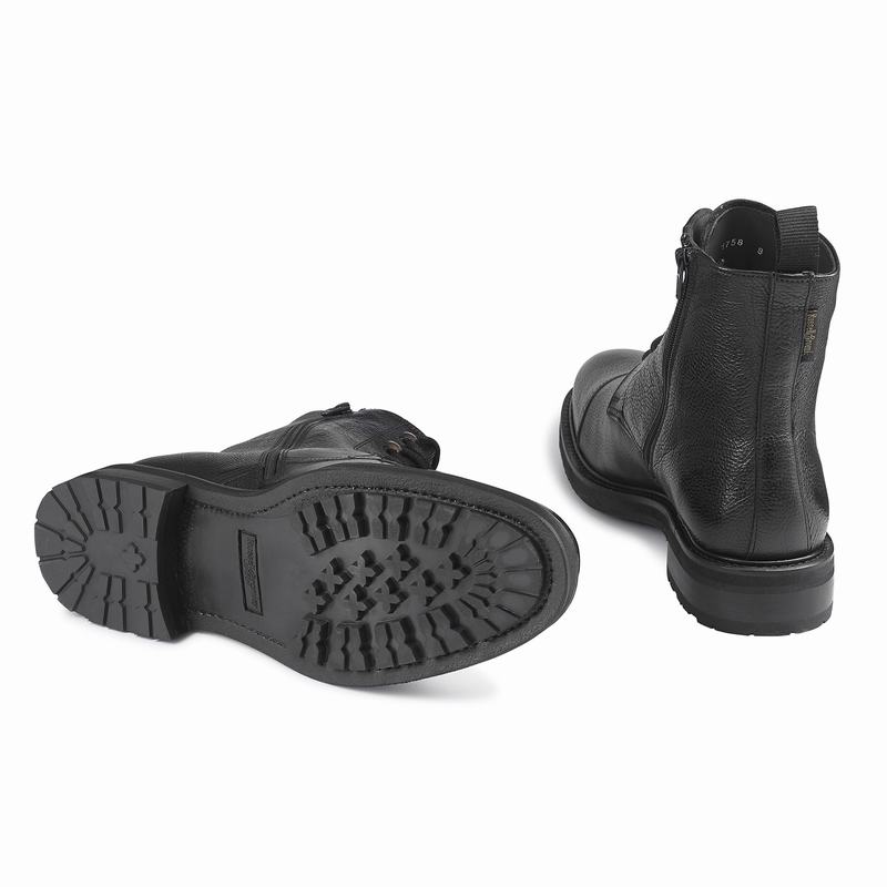 Russell And Bromley Stomp Muške Čizme Na Vezanje Crne | DOI9240SI