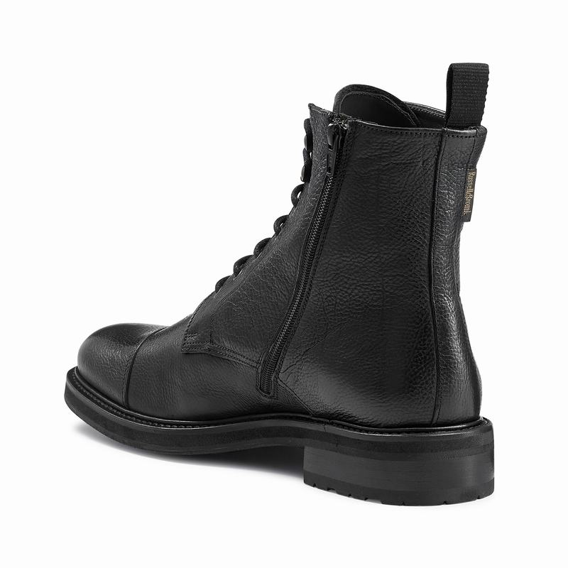 Russell And Bromley Stomp Muške Čizme Na Vezanje Crne | DOI9240SI