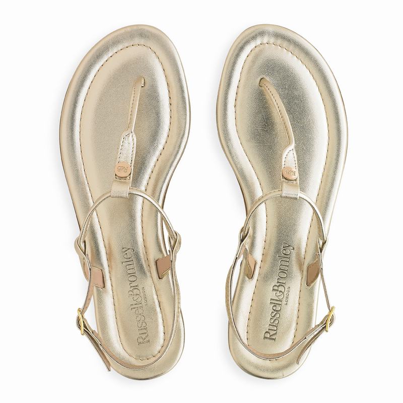 Russell And Bromley Thongbird Ženske Sandale Metalne | SQN559GD