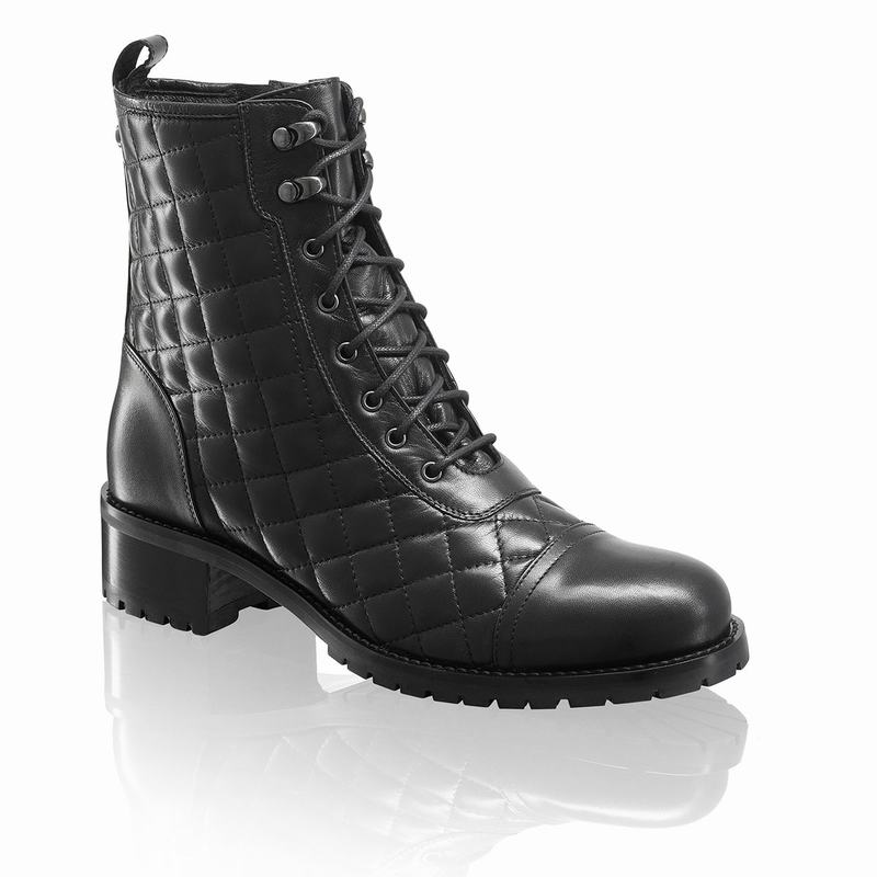 Russell And Bromley Toughstuff Ženske Čizme Na Vezanje Crne | XIB4695DX