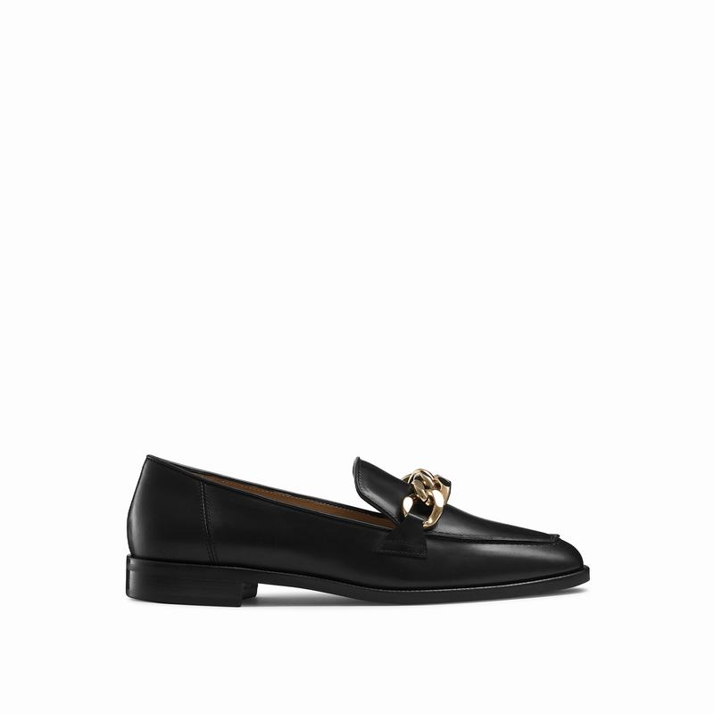 Russell And Bromley Keychain Ženske Mokasinke Crne | LLE213ID
